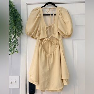 Altar’d State Cream Puff Sleeve Romper